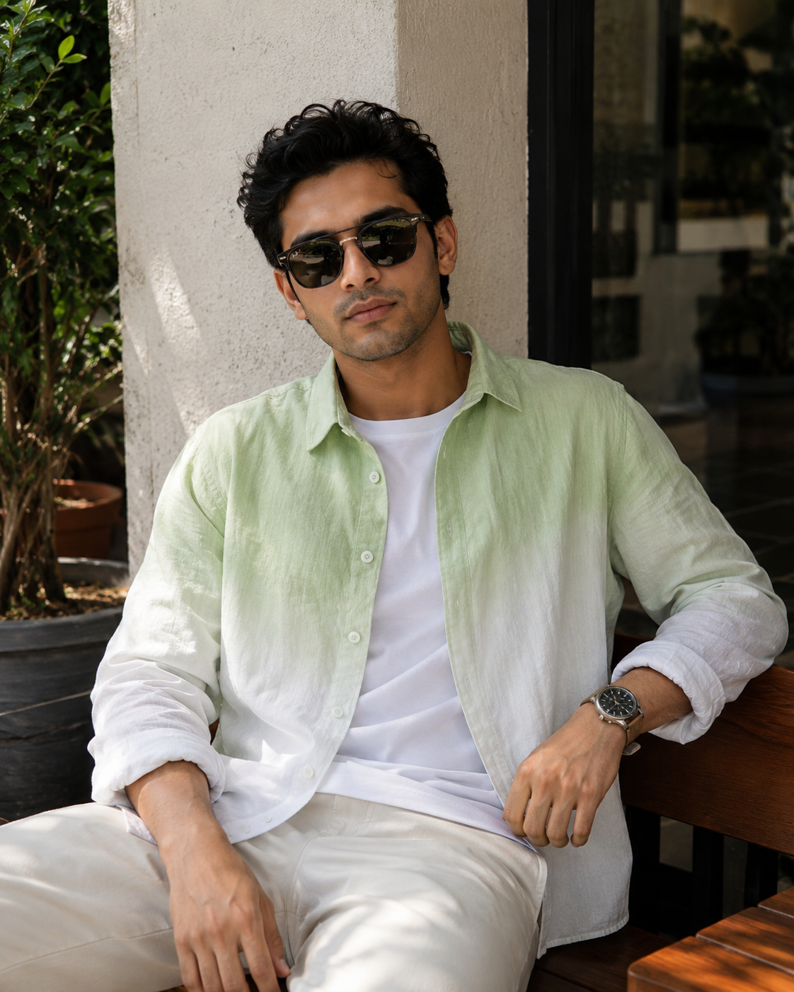 Men Linen Full Sleeve Shirt